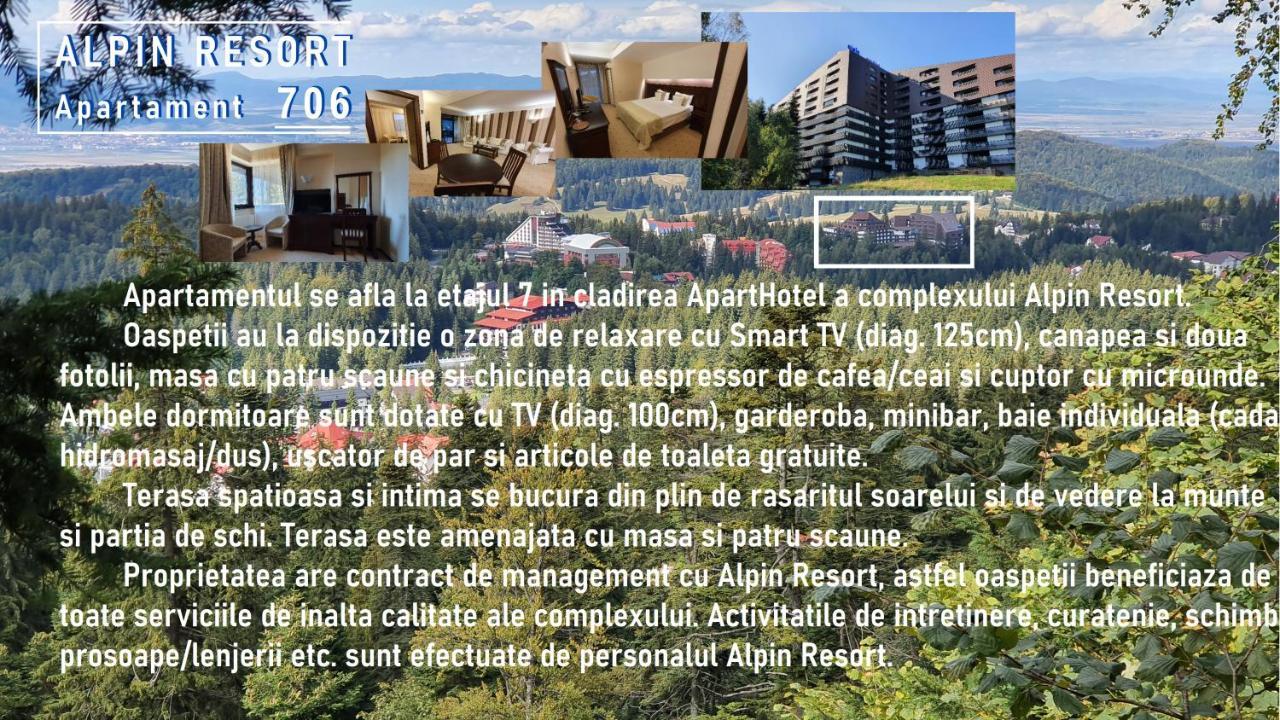 Apartament 2706 Alpin Resort, Etaj 7, 포이아나브라소프 외부 사진